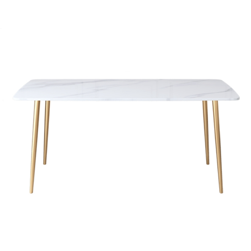 Metal Mesa sinterizada de mesa de interior tradicional rectángulo de lujo con 4 patas