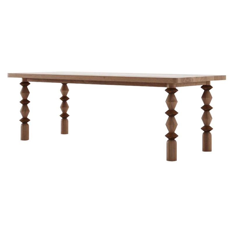 Simplicity Style Home Pine Solid Wood Dining Table Round Shape Table with 4 Legs Base