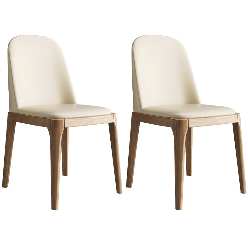 Leather Scandinavian Restaurant Side Chair Colorful Parsons Dining Chair