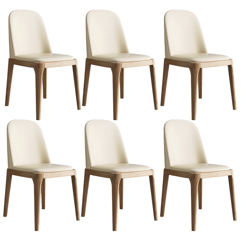 Leather Scandinavian Restaurant Side Chair Colorful Parsons Dining Chair