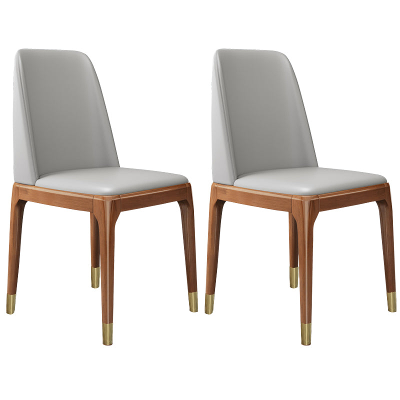 Leather Scandinavian Restaurant Side Chair Colorful Parsons Dining Chair