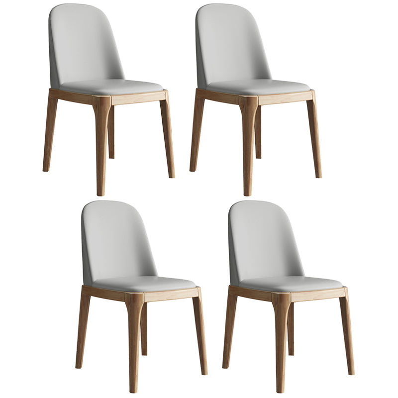 Leather Scandinavian Restaurant Side Chair Colorful Parsons Dining Chair
