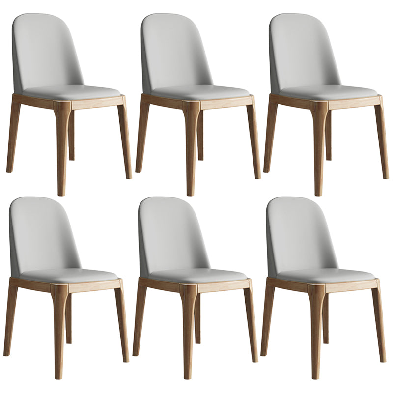 Leather Scandinavian Restaurant Side Chair Colorful Parsons Dining Chair