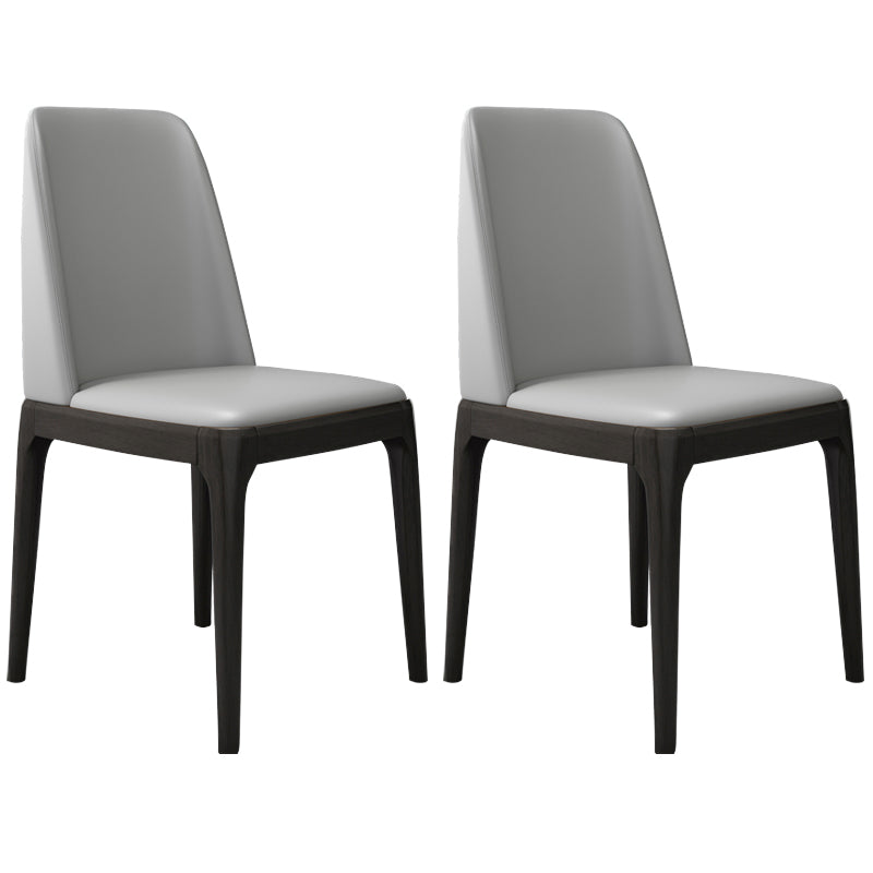 Leather Scandinavian Restaurant Side Chair Colorful Parsons Dining Chair