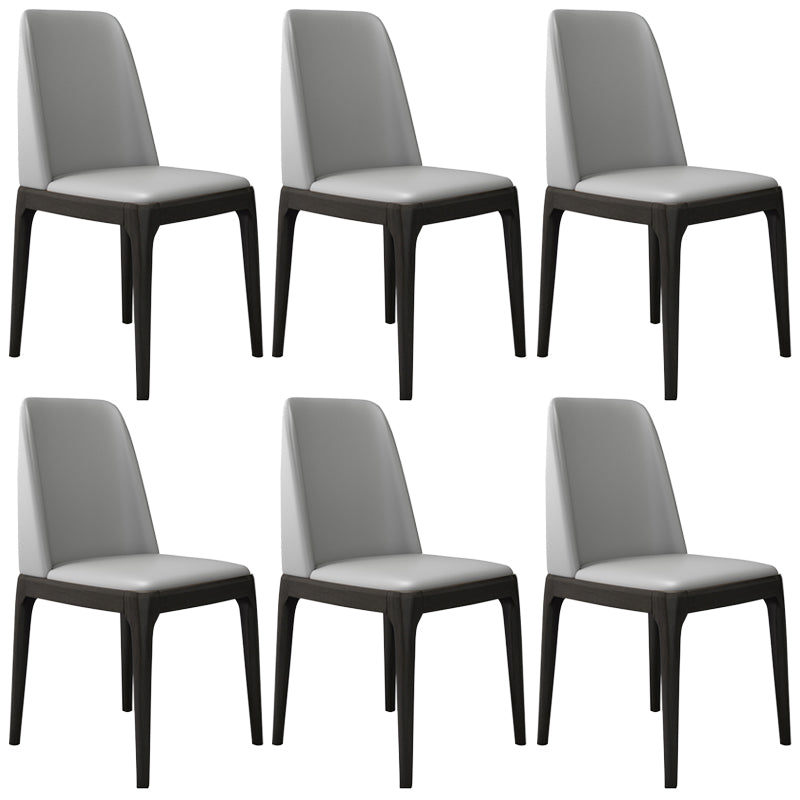Leather Scandinavian Restaurant Side Chair Colorful Parsons Dining Chair