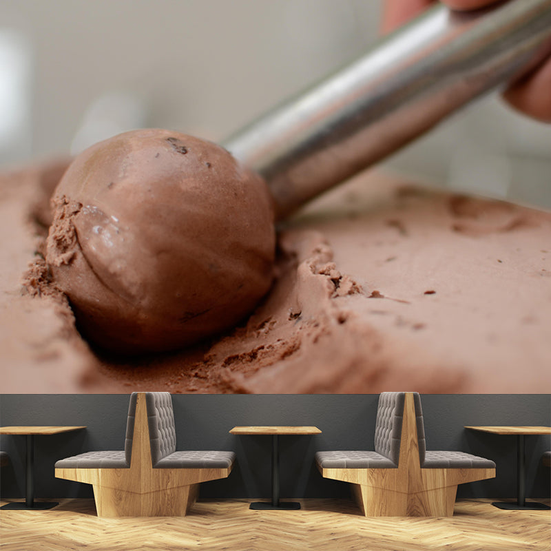 Customized Ice Cream Pattern Mural Wallpaper Mildew Resistant Commerce Shop