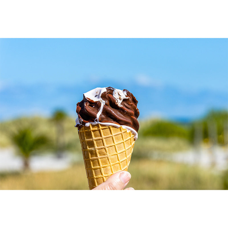 Dessert Shop Wall Mural Decor with Ice Cream Painting Environmental for Decoration