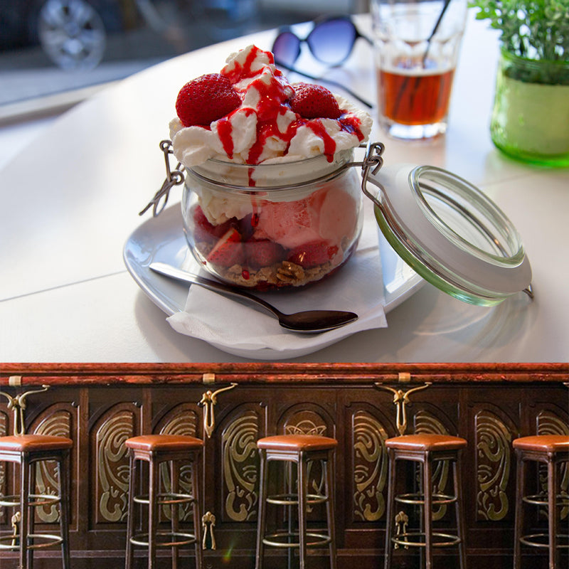 Customized Ice Cream Mural Wallpaper Environment Friendly Commerce Shop