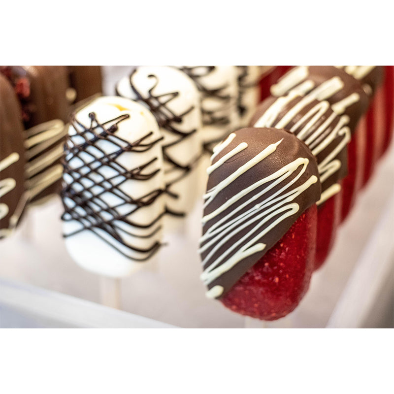 Ice Cream Mural Mildew Resistant Contemporary Wall Covering for Commercial Use