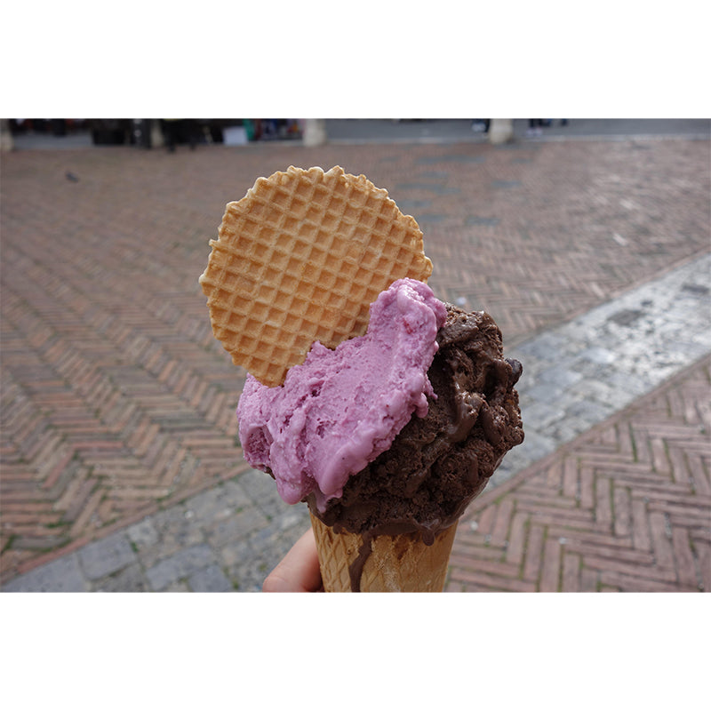 Dessert Shop Wall Mural Decor with Ice Cream Painting Eco-friendly Wallpaper