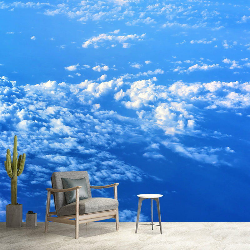 Clear Sky Wall Mural for Sleeping Room Moisture Resistant Wall Art, Made to Measure