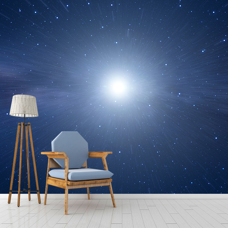 Beautiful Starry Night Mural Decal for Living Room Customized Wall Covering