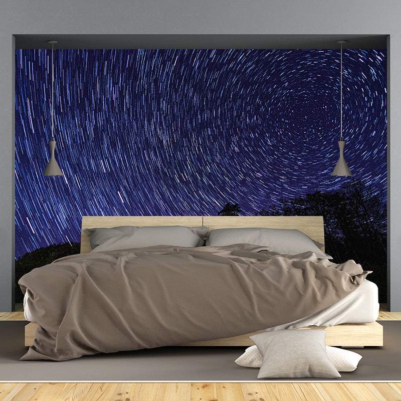 Space Night Sky Stain Resistant Wall Decor for Living Room Bedroom, Made to Measure
