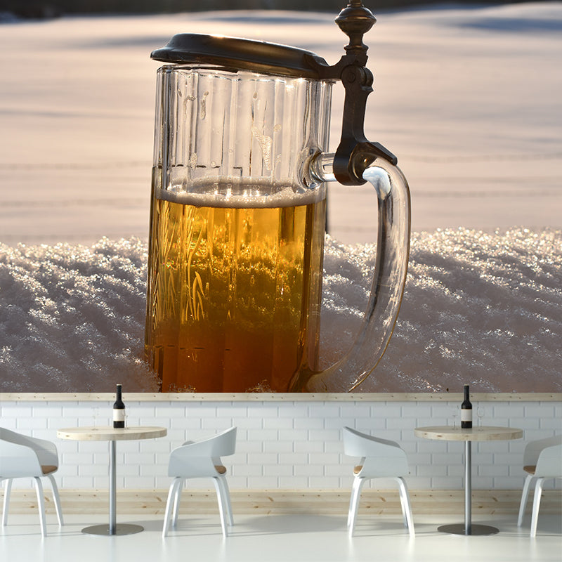 Wine Wall Mural Modern Decoration for Bar Waterproofing, Custom Size Available