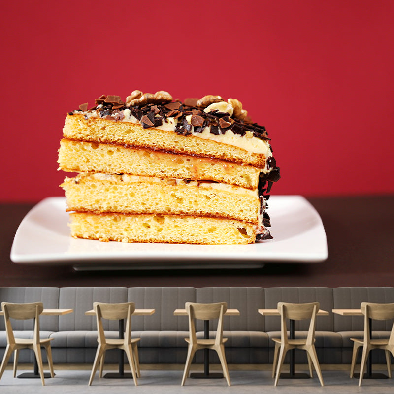 Simple Style Dessert Shop Decoration Dessert Mural Wallpaper, Custom Size Available