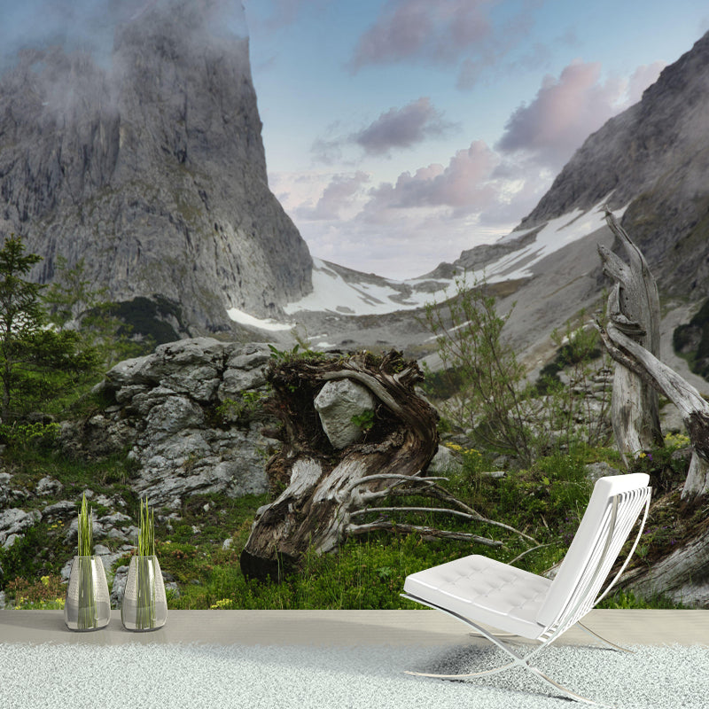 Photography Mountain Environment Friendly Mural Wall Covering for Bedroom