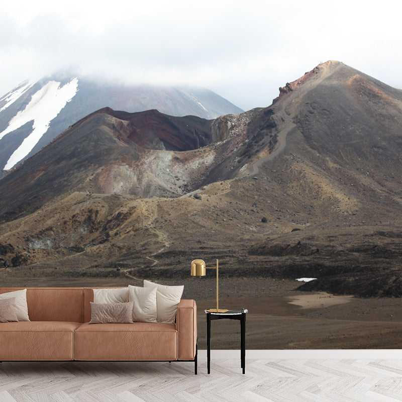 Customized Huge Mountain Mural Wallpaper Contemporary for Sleeping Room Decor