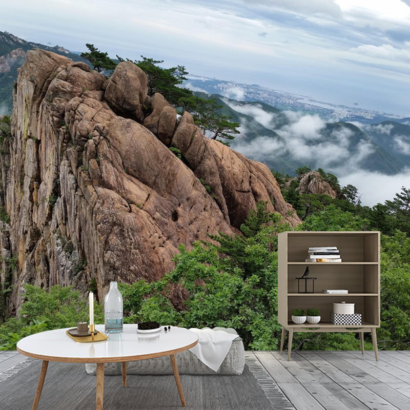 Modern Mountain Environment Friendly Mural Wall Covering for Living Room