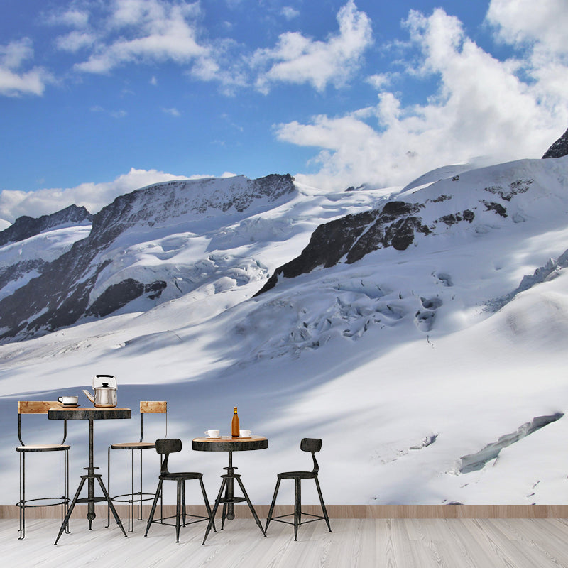 Tall Mountain Environment Friendly Mural Wall Covering for Living Room