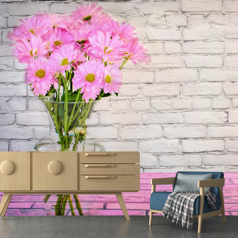 Contemporary Customized Bouquet Wall Mural Decal Moisture Resistant Wall Decor