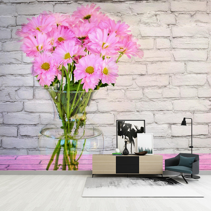 Contemporary Customized Bouquet Wall Mural Decal Moisture Resistant Wall Decor
