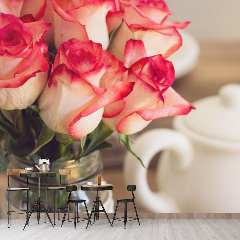 Contemporary Customized Bouquet Wall Mural Decal Moisture Resistant Wall Decor