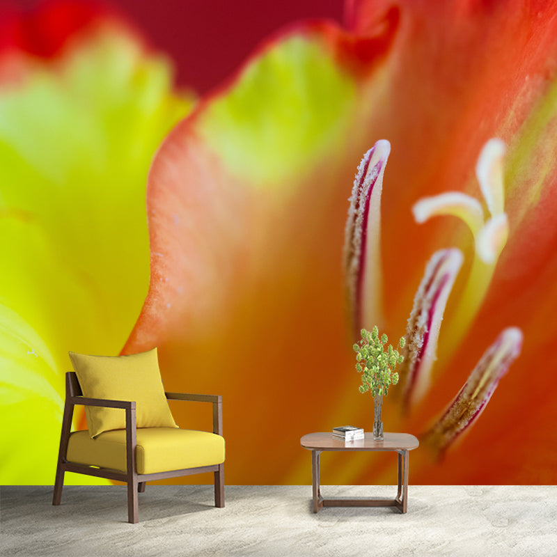 Gladiolus Wall Mural Decorative Mildew Resistant Home Decoration for Bedroom