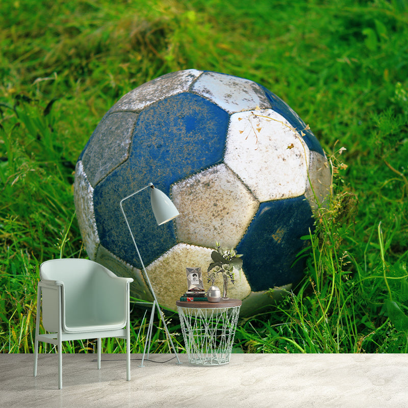 Football Lover Wallpaper Mural Decal Customized Modern Wall Covering for Bedroom