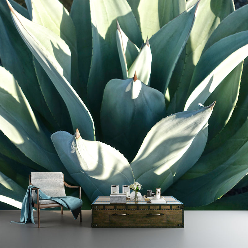 Green Plant Mural Decal Customized Modern Wall Covering for Sleeping Room