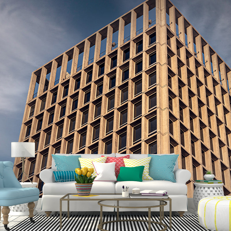 Modern City Building Wall Covering for Home Decor Living Room, Waterproofing