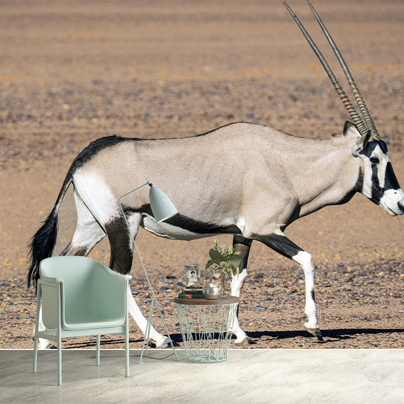 Antelope Mural Wallpaper Moisture Resistant Wall Covering for Home Decor