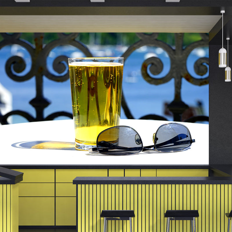 Brewage Wine Bar Decorative Painting Waterproofing Wall Art, Personalized Size