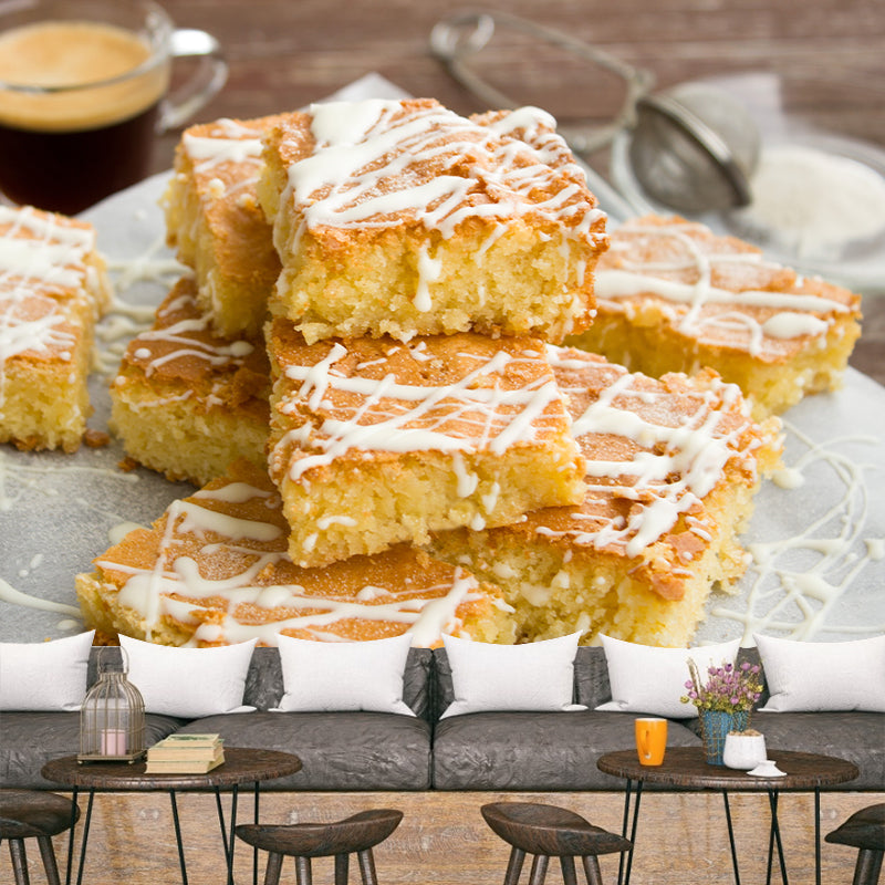 Different Flavors of Cakes Modern Stain Resistant Wall Decor for Cake Shop