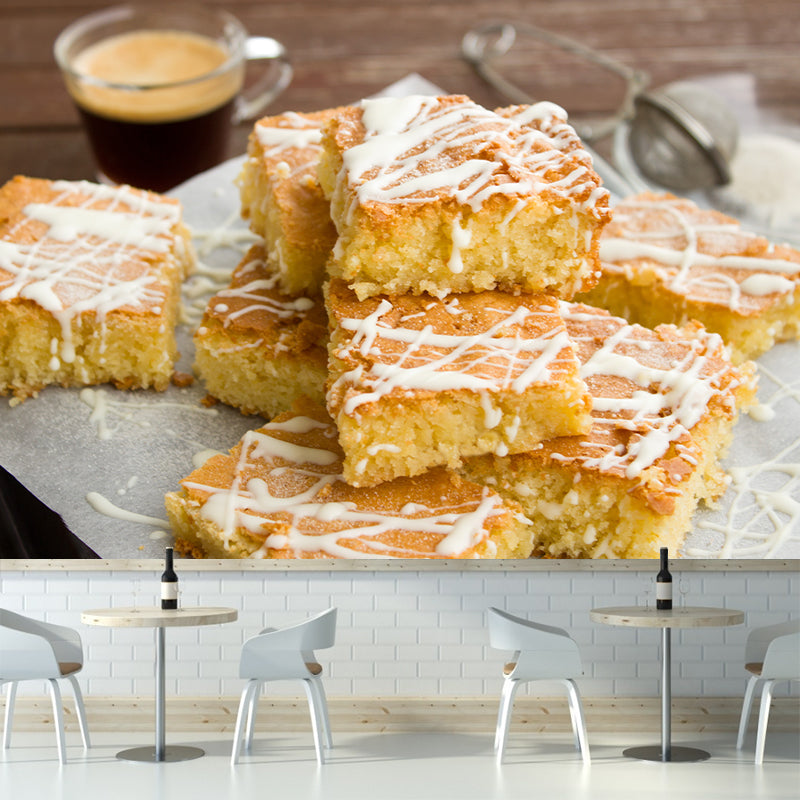 Different Flavors of Cakes Modern Stain Resistant Wall Decor for Cake Shop