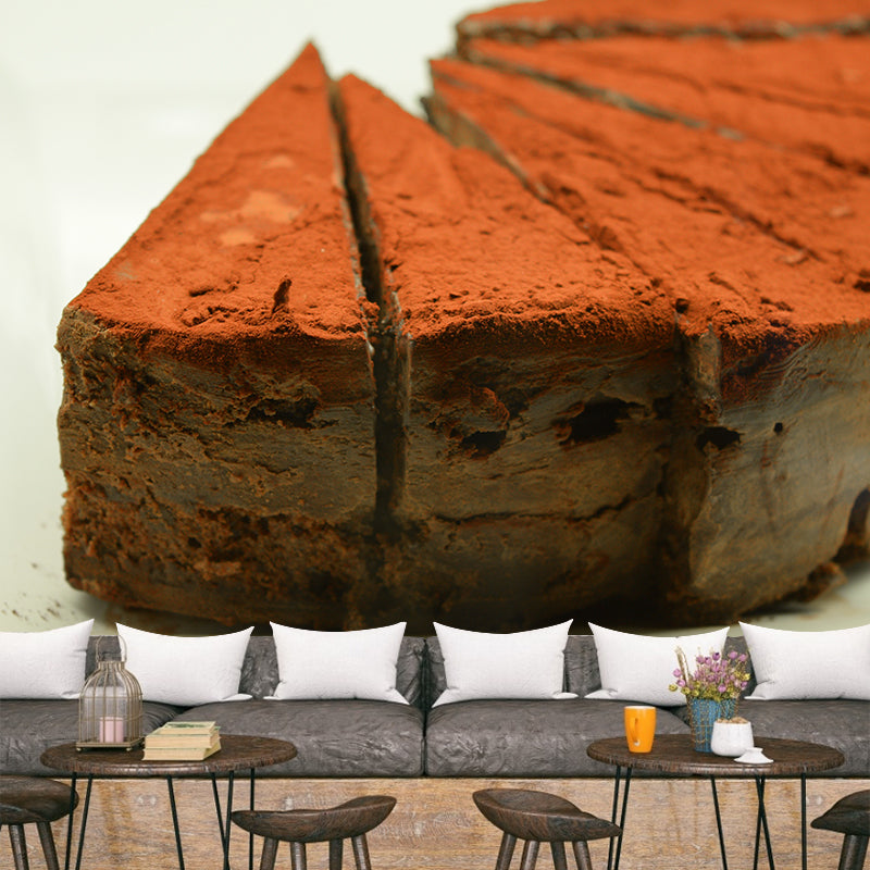 Commercial Bakery Decoration Cake Murals Wallpaper Modern Stain Resistant Wall Decor