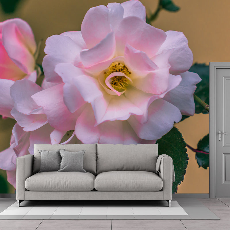 Blooming Roses Removable Mural Wallpaper Stain Resistant Decor for Bedroom