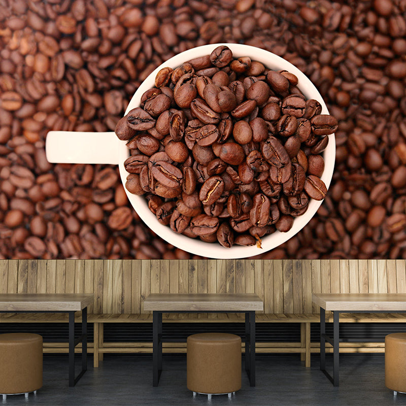 Simplicity Coffee Beans Mural Decorative Environmental Wallpaper for Decoration