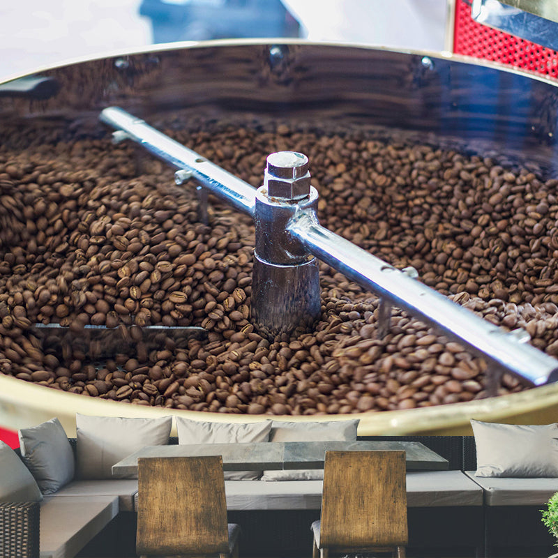 Modern Coffee Beans Mural Wallpaper Environment Friendly for Coffee Shop