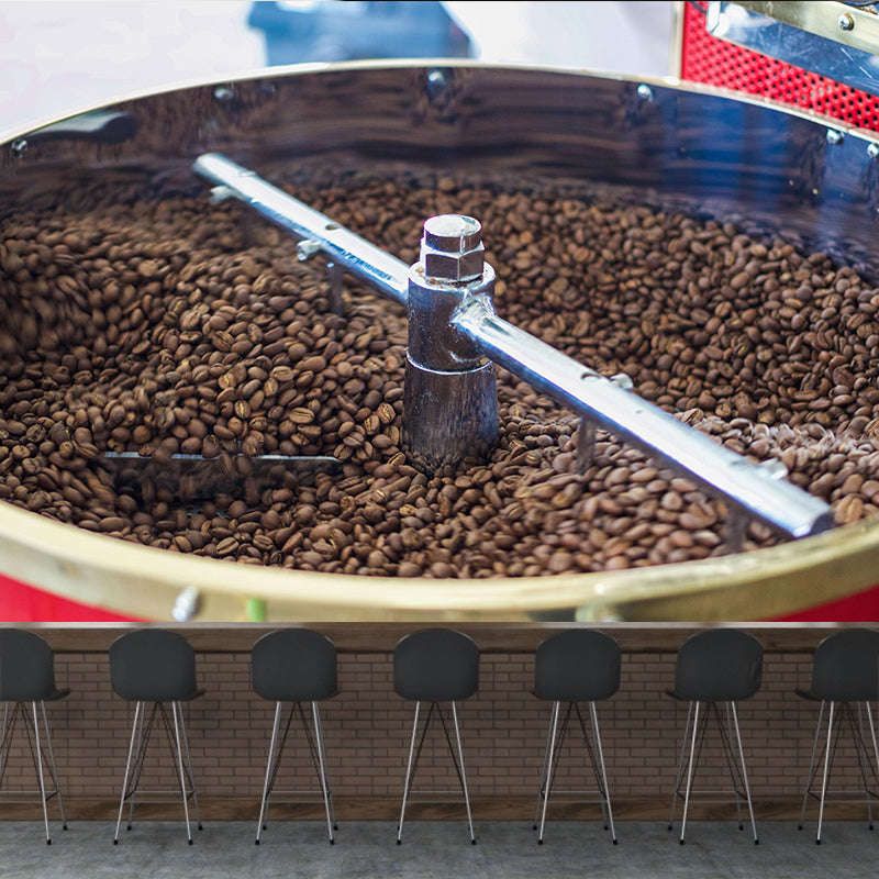 Modern Coffee Beans Mural Wallpaper Environment Friendly for Coffee Shop