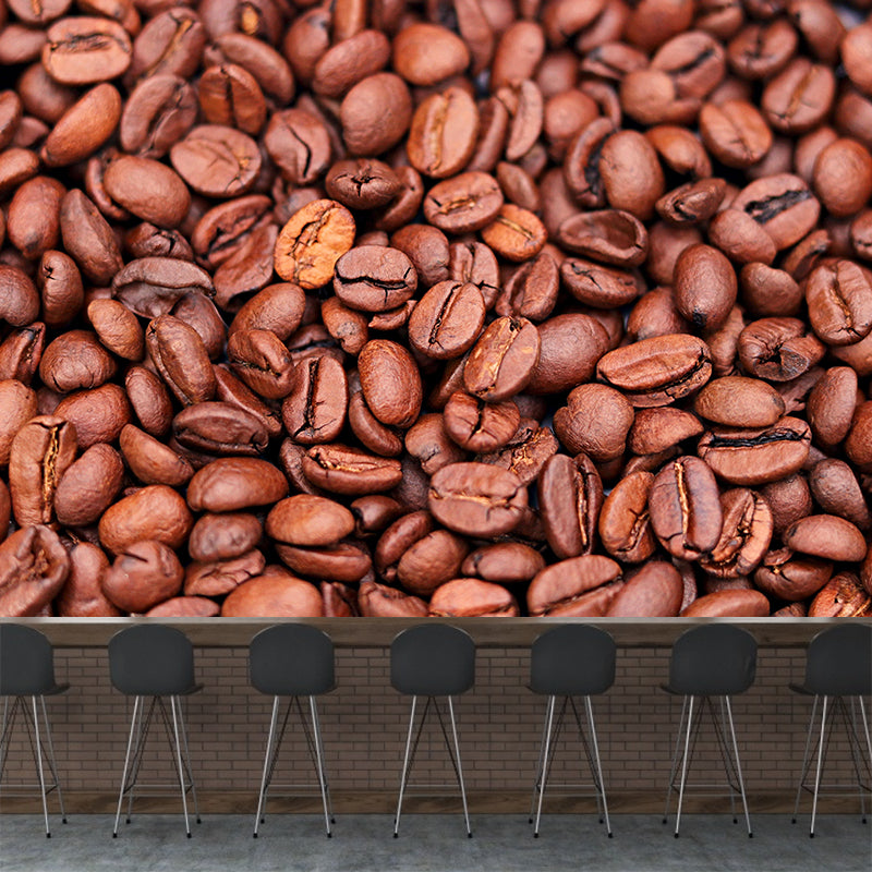 Modern Coffee Beans Wall Mural for Coffee Shop Decoration Multiple Sizes Available