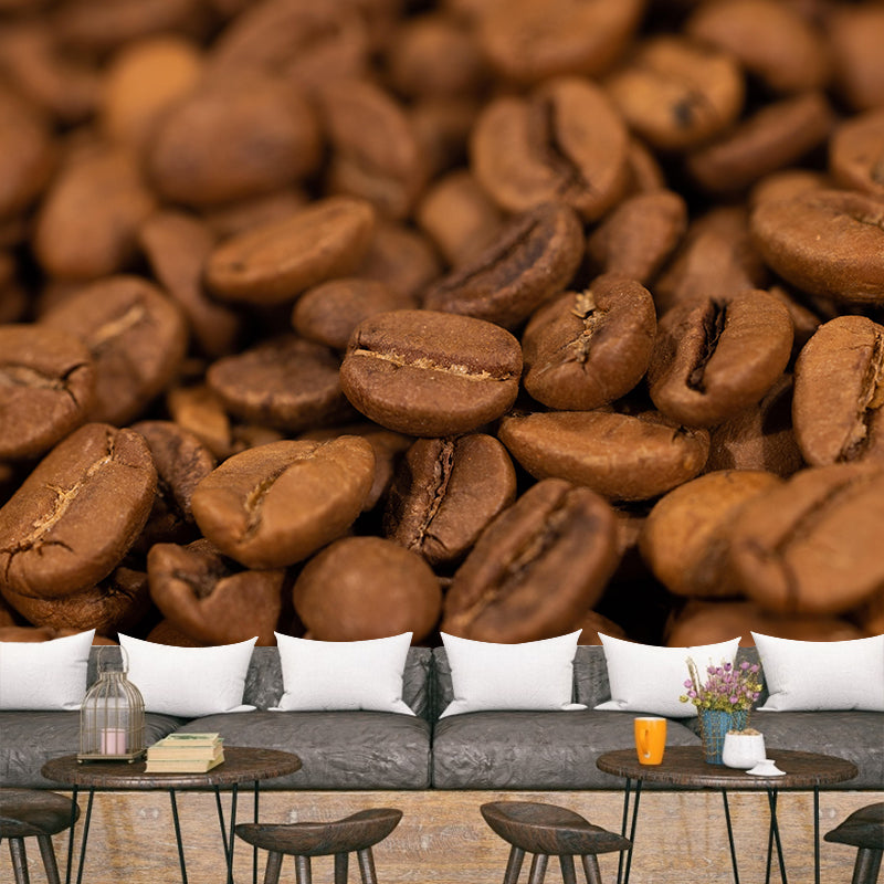 Modern Coffee Beans Wall Mural for Coffee Shop Decoration Multiple Sizes Available