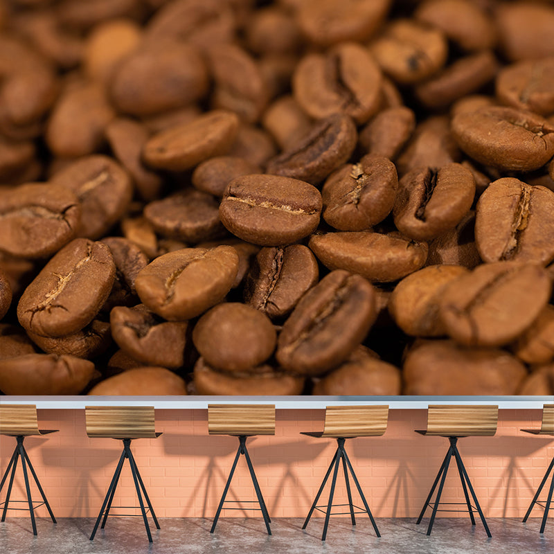 Modern Coffee Beans Wall Mural for Coffee Shop Decoration Multiple Sizes Available