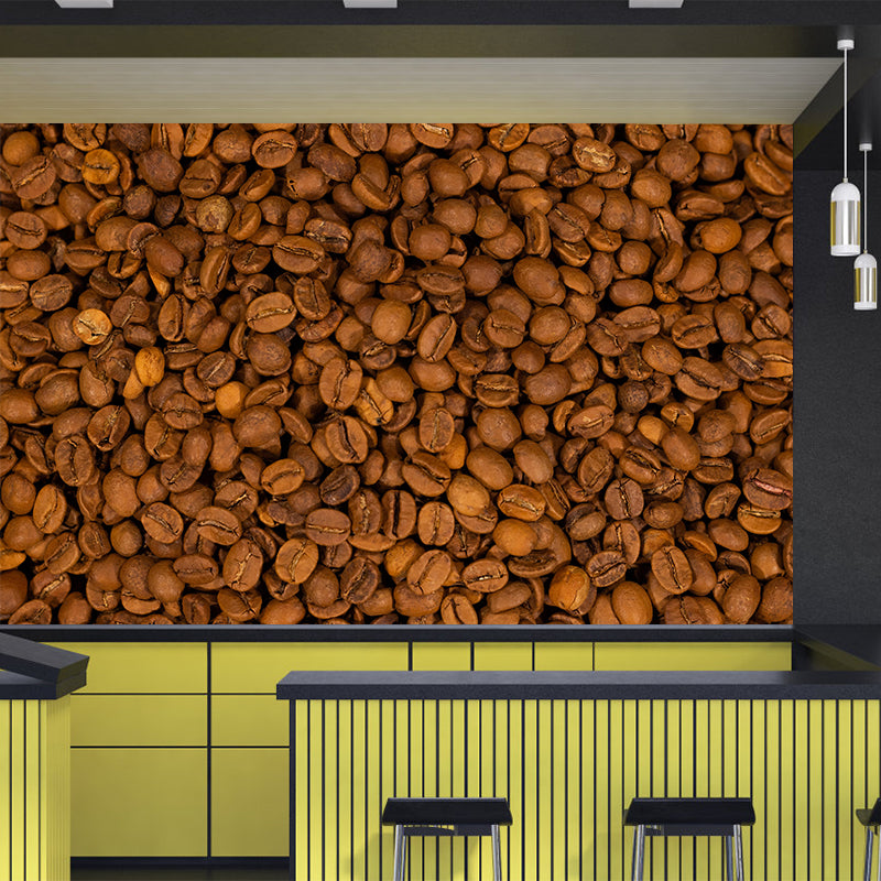 Modern Coffee Beans Mural Environment FriendlyWallpaper  for Coffee Shop