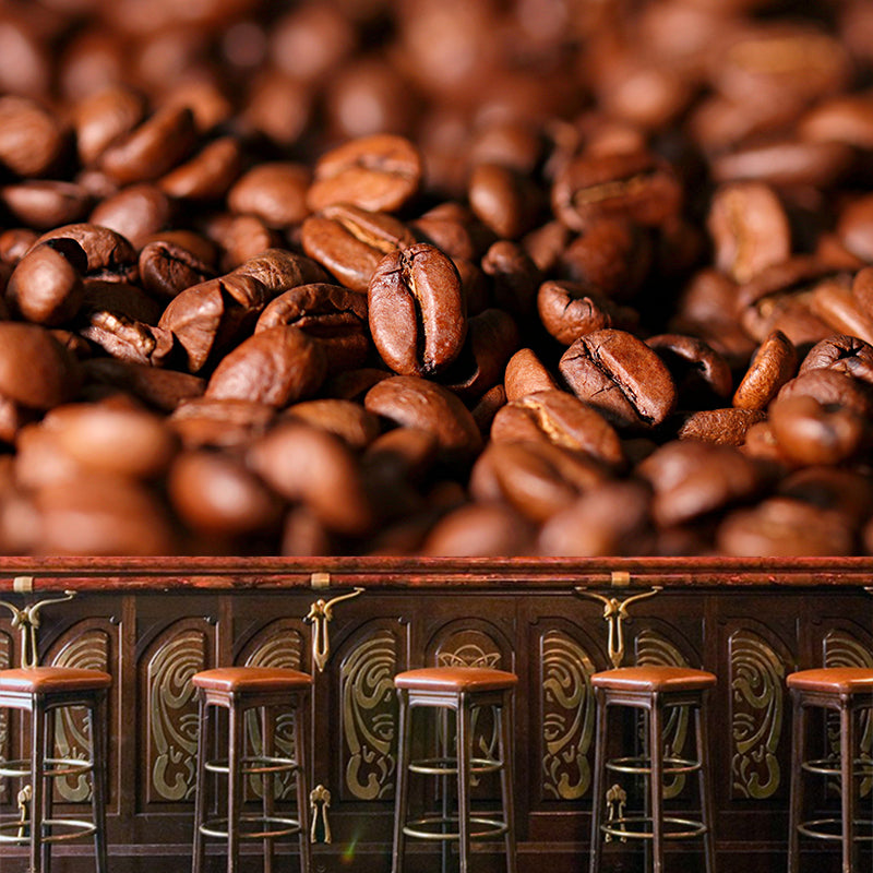 Modern Coffee Beans Mural Environment FriendlyWallpaper  for Coffee Shop