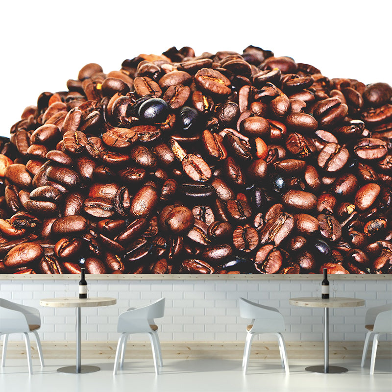 Simplicity Style Coffee Beans Mural Decal Modern Decorative Mildew Resistant for Decoration