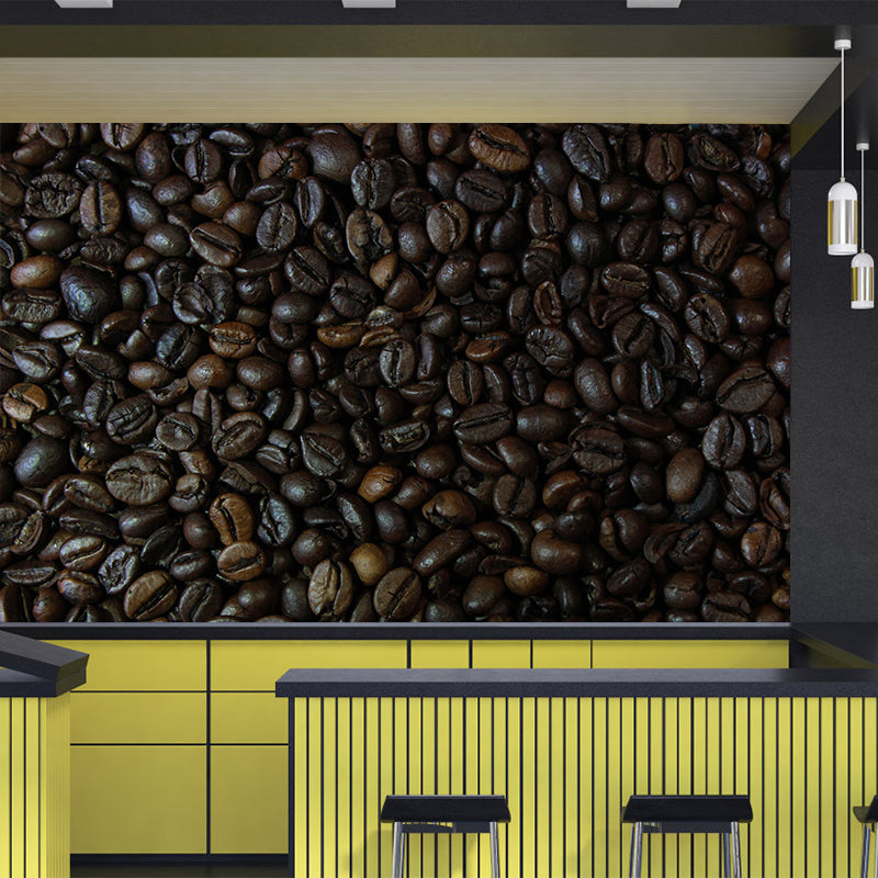 Simplicity Style Coffee Beans Mural Decal Modern Decorative Mildew Resistant for Decoration