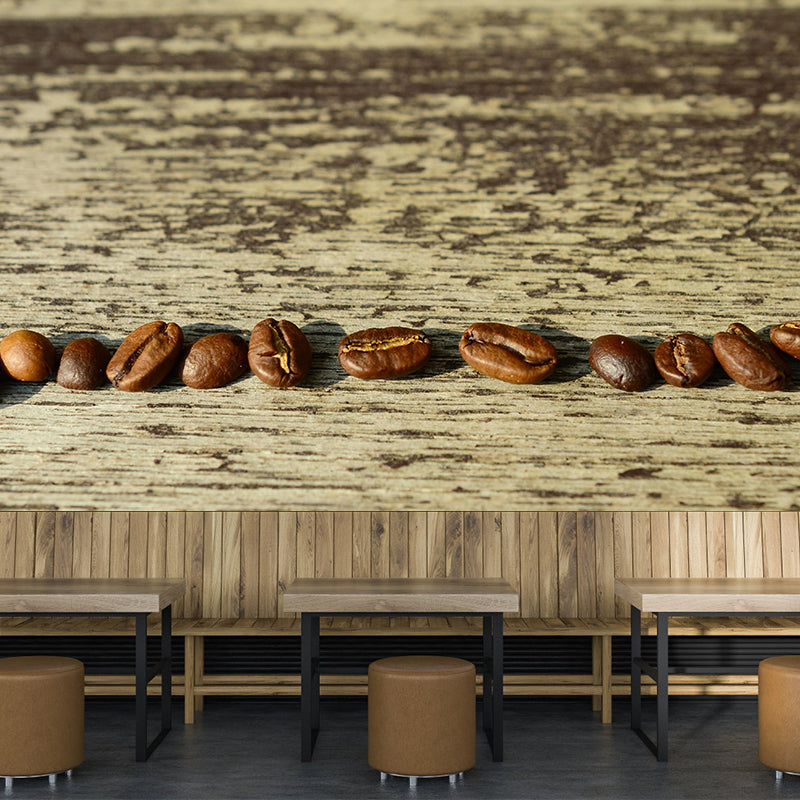 Simplicity Coffee Beans Mural Decal Decorative Mildew Resistant for Decoration