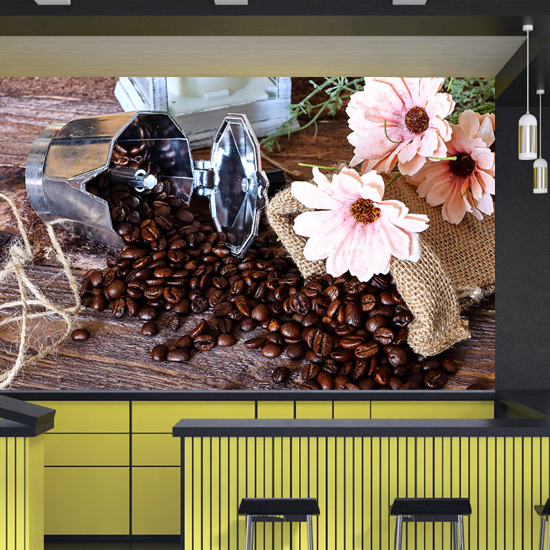 Coffee Beans Wall Murals for Coffee Shop Decoration Multiple Sizes Available