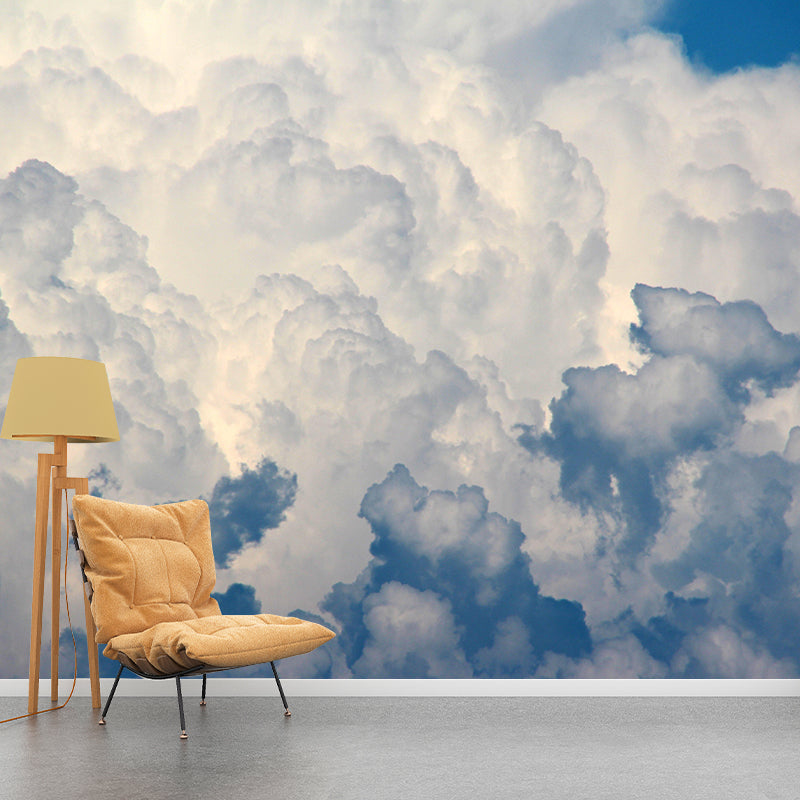 Customized Sky Mural Modern Style Mildew Resistant Sleeping Room Wall Decor