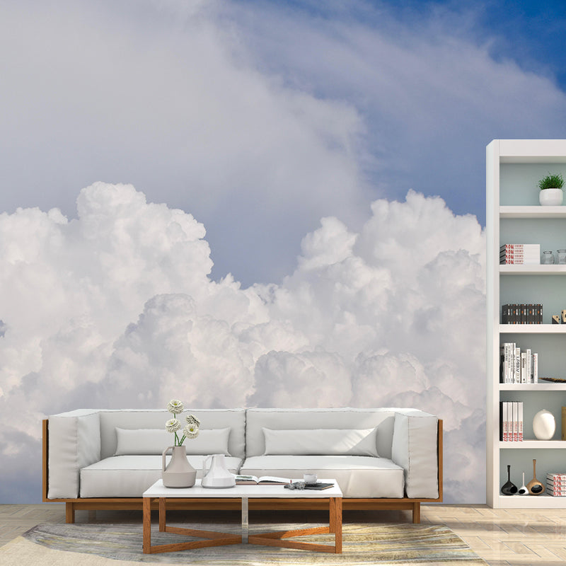 Beautiful Sky Mural Wallpaper Modern Style Decorative Photography for Living Room